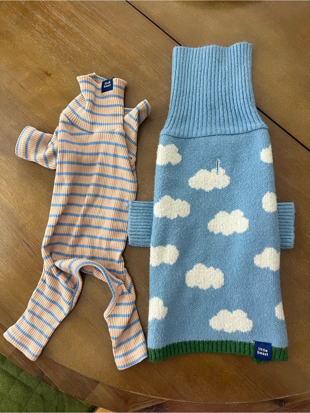 Little Beast Dog Sweater & Onesie size Small